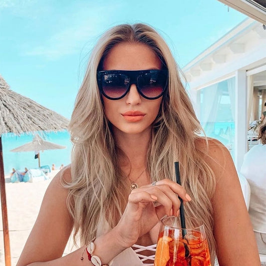 Beach Goddess Oversized Sunglasses For Women UV400  Sunset and Swim   