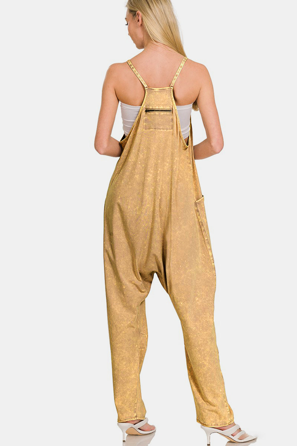 Sunset and Swim  Spaghetti Strap Jumpsuit with Pockets Sunset and Swim   