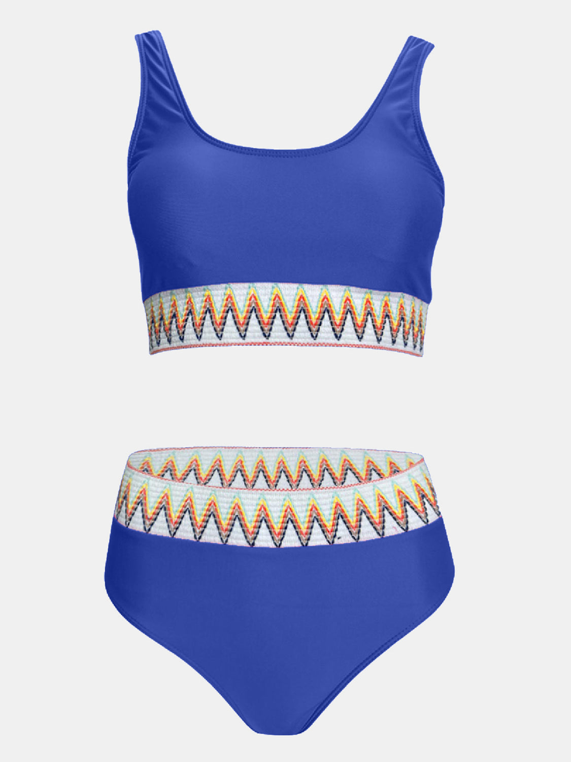 Scoop Neck Wide Strap Two-Piece Swim Set Sunset and Swim   