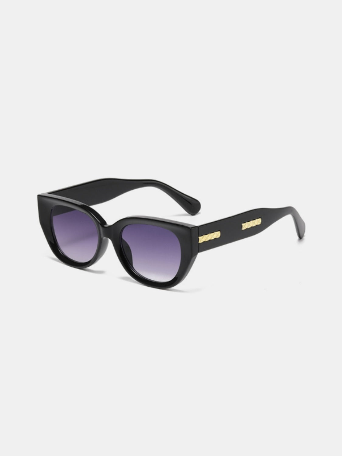 Sunset Vacation Cat Eye Polycarbonate Frame Sunglasses Sunset and Swim Lavender One Size 