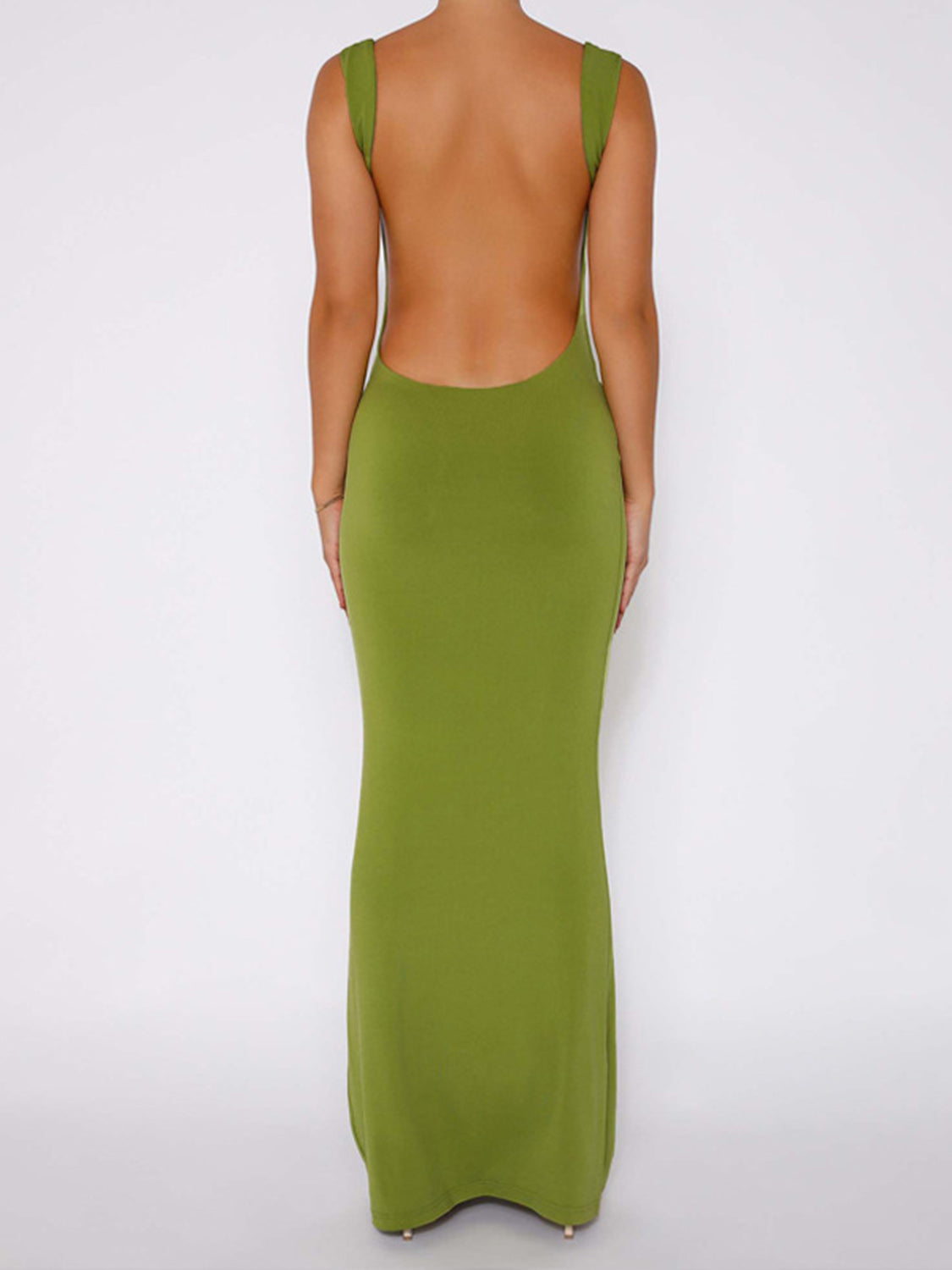 Backless Wide Strap Maxi Dress Sunset and Swim   