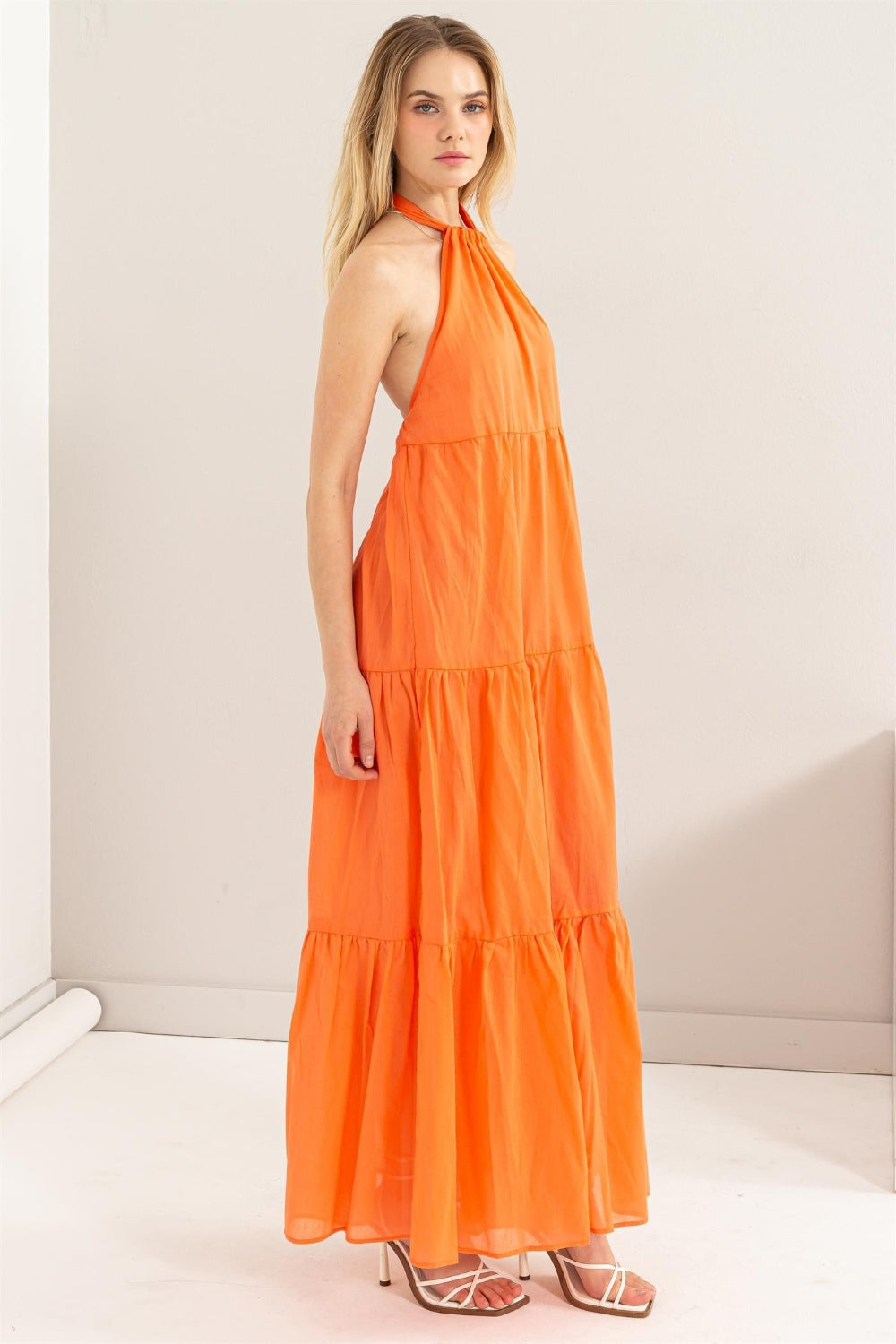 HYFVE Halter Neck Cover Up Maxi Dress Sunset and Swim   