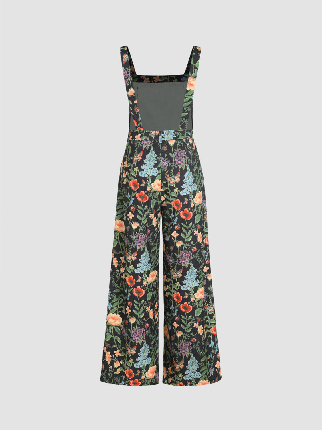 Floral Wide Leg Overalls Sunset and Swim   