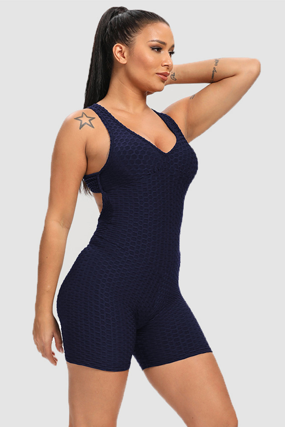 Crisscross Wide Strap Active Romper Sunset and Swim   