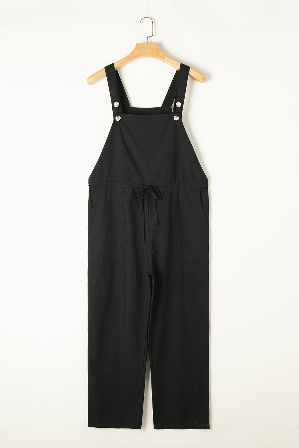 Drawstring Wide Strap Overalls with Pockets Sunset and Swim   