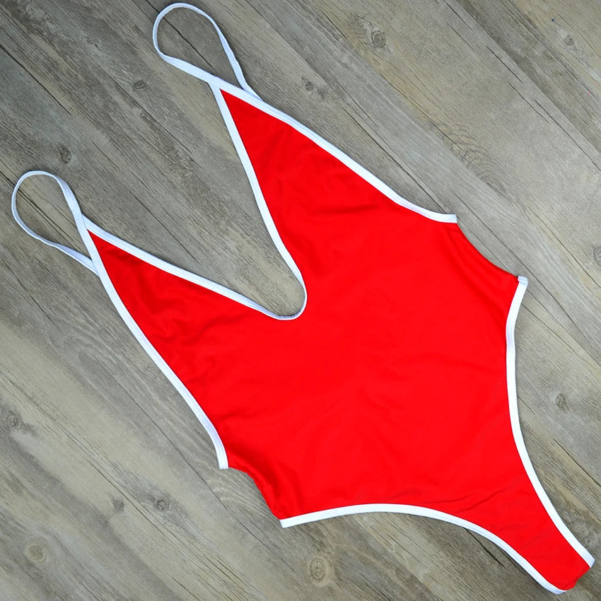 Malibu Sexy High Cut Micro Thong Swimsuit Sunset and Swim   