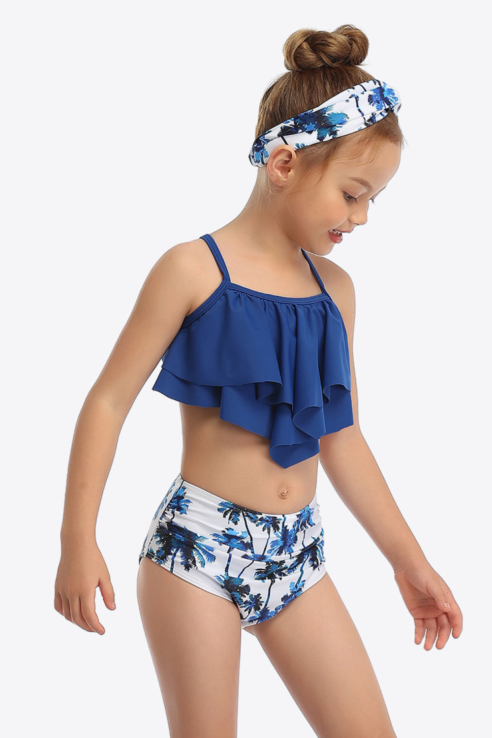 Sunset Vacation  Printed Crisscross Layered Two-Piece Swim Set I Kids Swimwear Sunset and Swim   