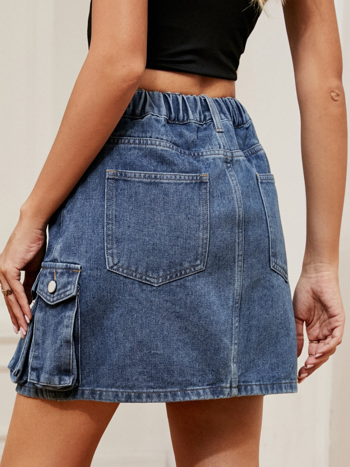 High Waist Denim Skirt  Sunset and Swim   