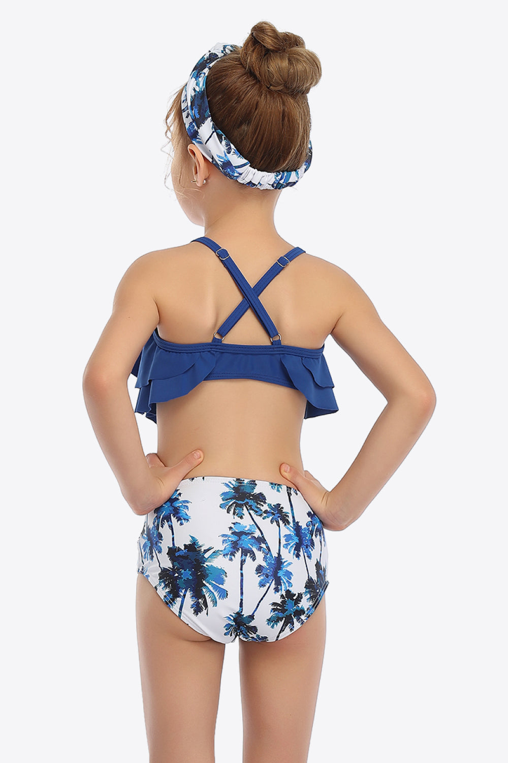 Sunset Vacation  Printed Crisscross Layered Two-Piece Swim Set I Kids Swimwear  Sunset and Swim   