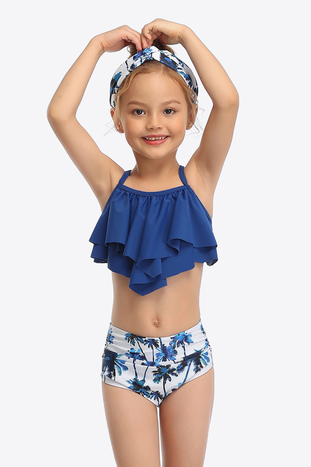 Sunset Vacation  Printed Crisscross Layered Two-Piece Swim Set I Kids Swimwear Sunset and Swim   