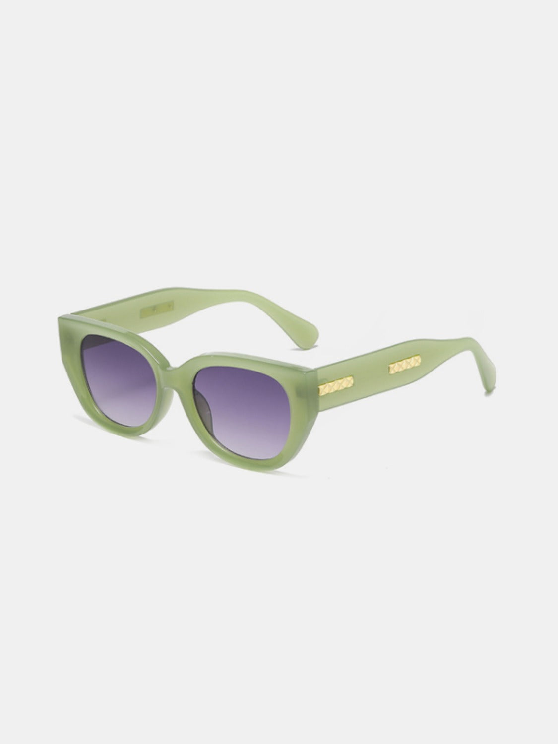 Sunset Vacation Cat Eye Polycarbonate Frame Sunglasses Sunset and Swim Sage One Size 