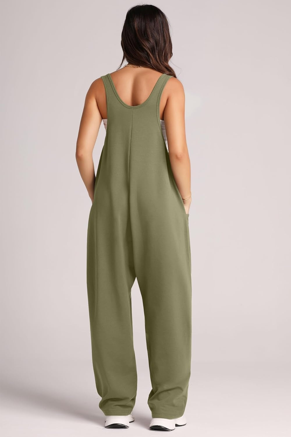 Sunset and Swim  Wide Strap Jumpsuit with Pockets Sunset and Swim   