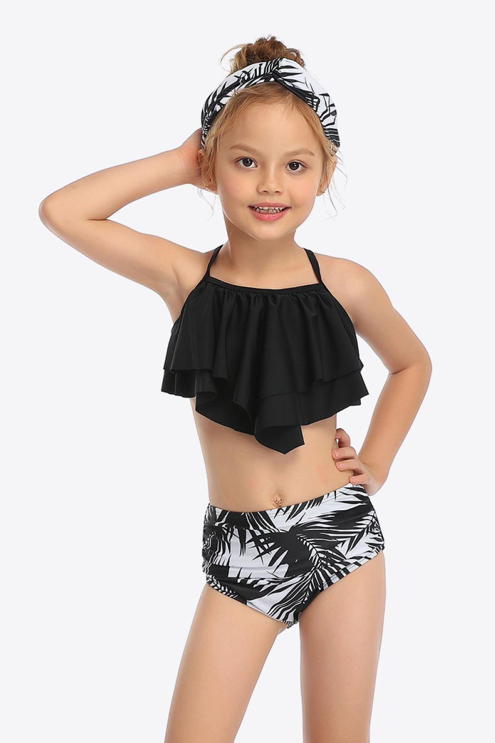 Sunset Vacation  Printed Crisscross Layered Two-Piece Swim Set I Kids Swimwear Sunset and Swim   