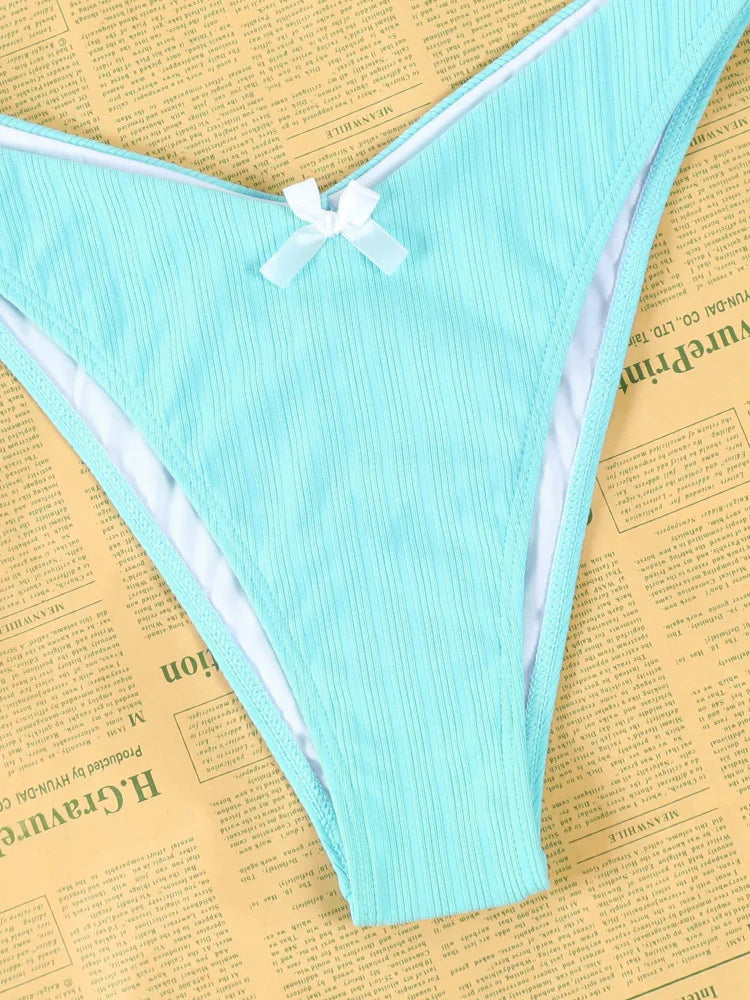 Alessandra Bow Triangle Bikini  Sunset and Swim   