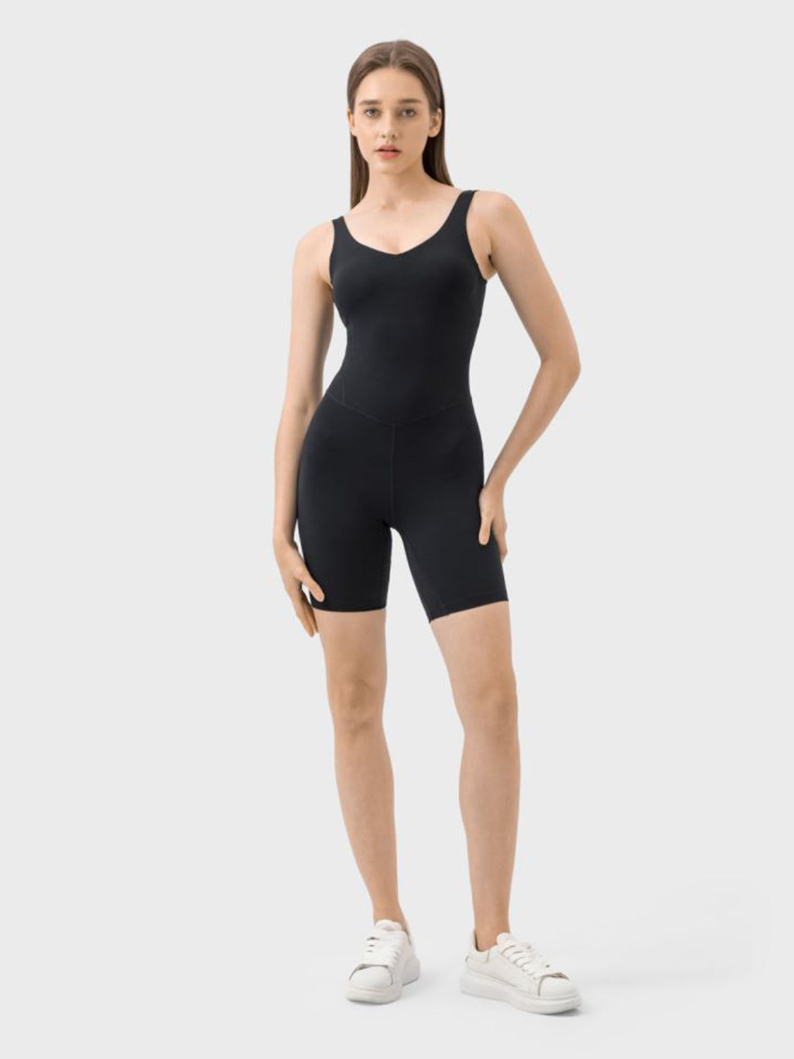 Sunset and Swim  Wide Strap Active Romper Sunset and Swim   