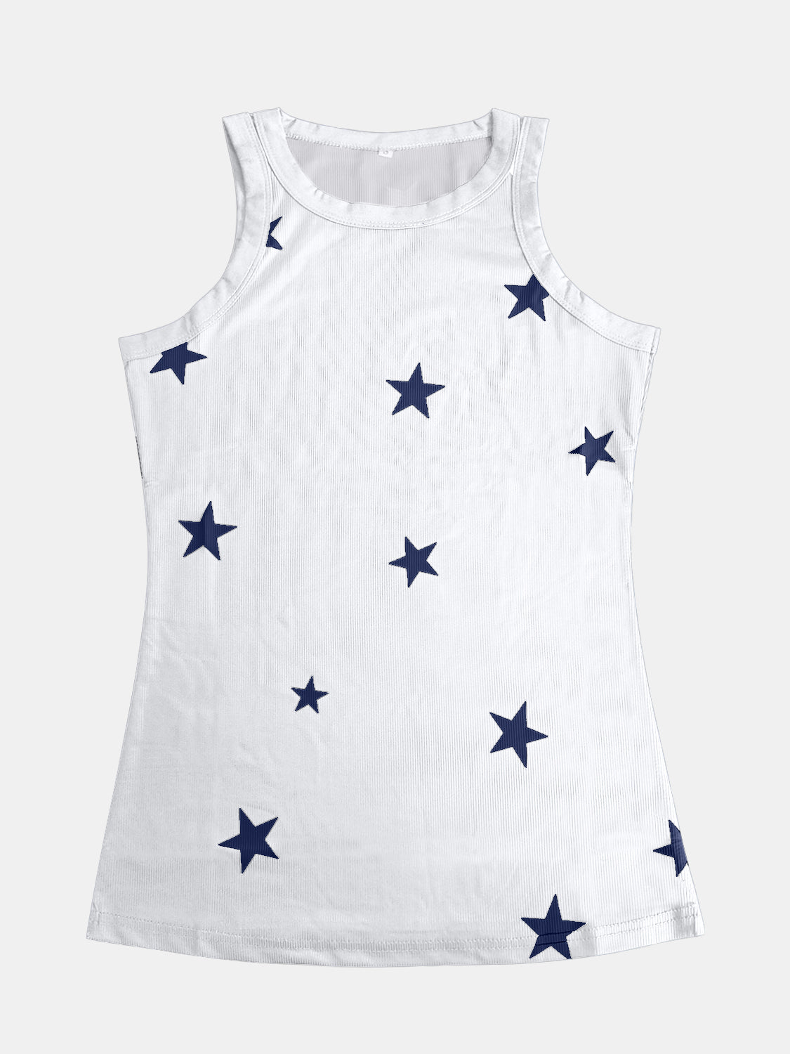 Full Size Star Round Neck Tank Sunset and Swim   