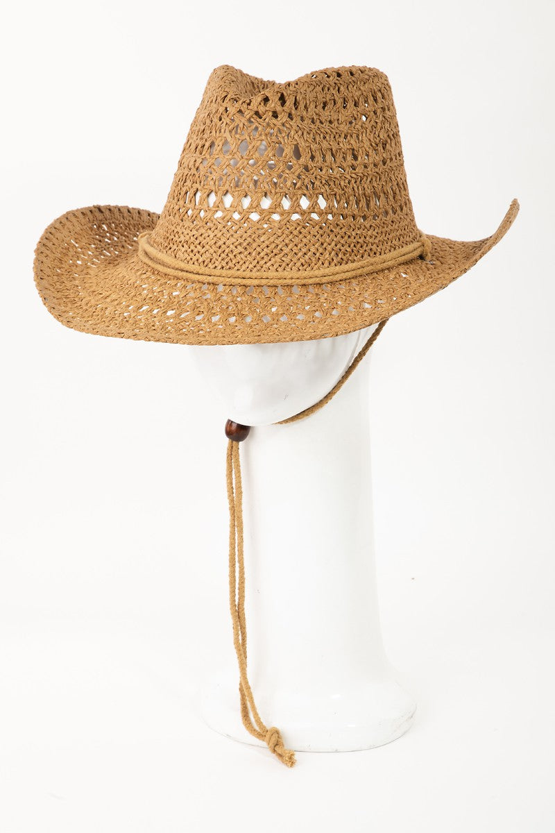 Sunset and Swim  Rope Strap Straw Braided Hat Sunset and Swim Ta One Size 