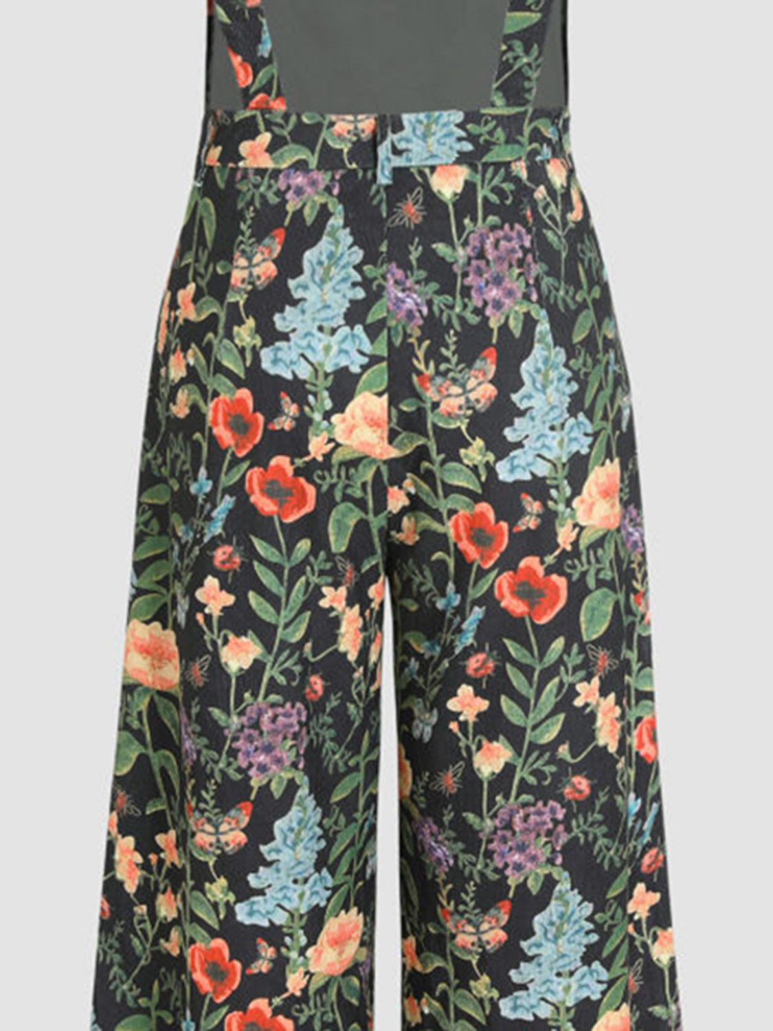 Floral Wide Leg Overalls Sunset and Swim   