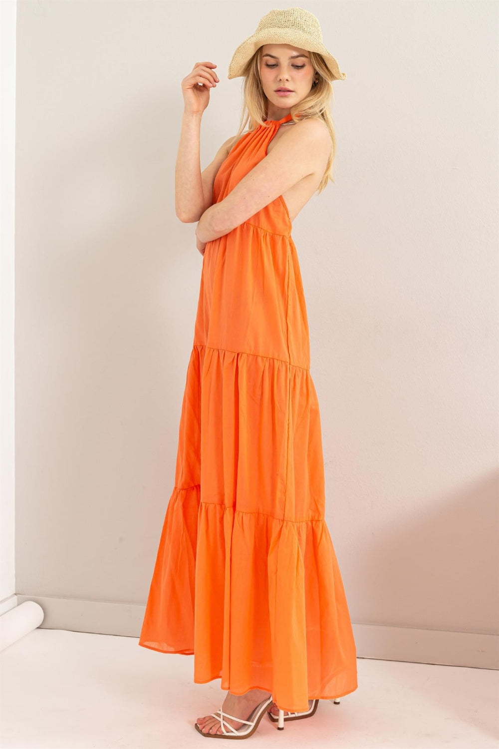 HYFVE Halter Neck Cover Up Maxi Dress Sunset and Swim   