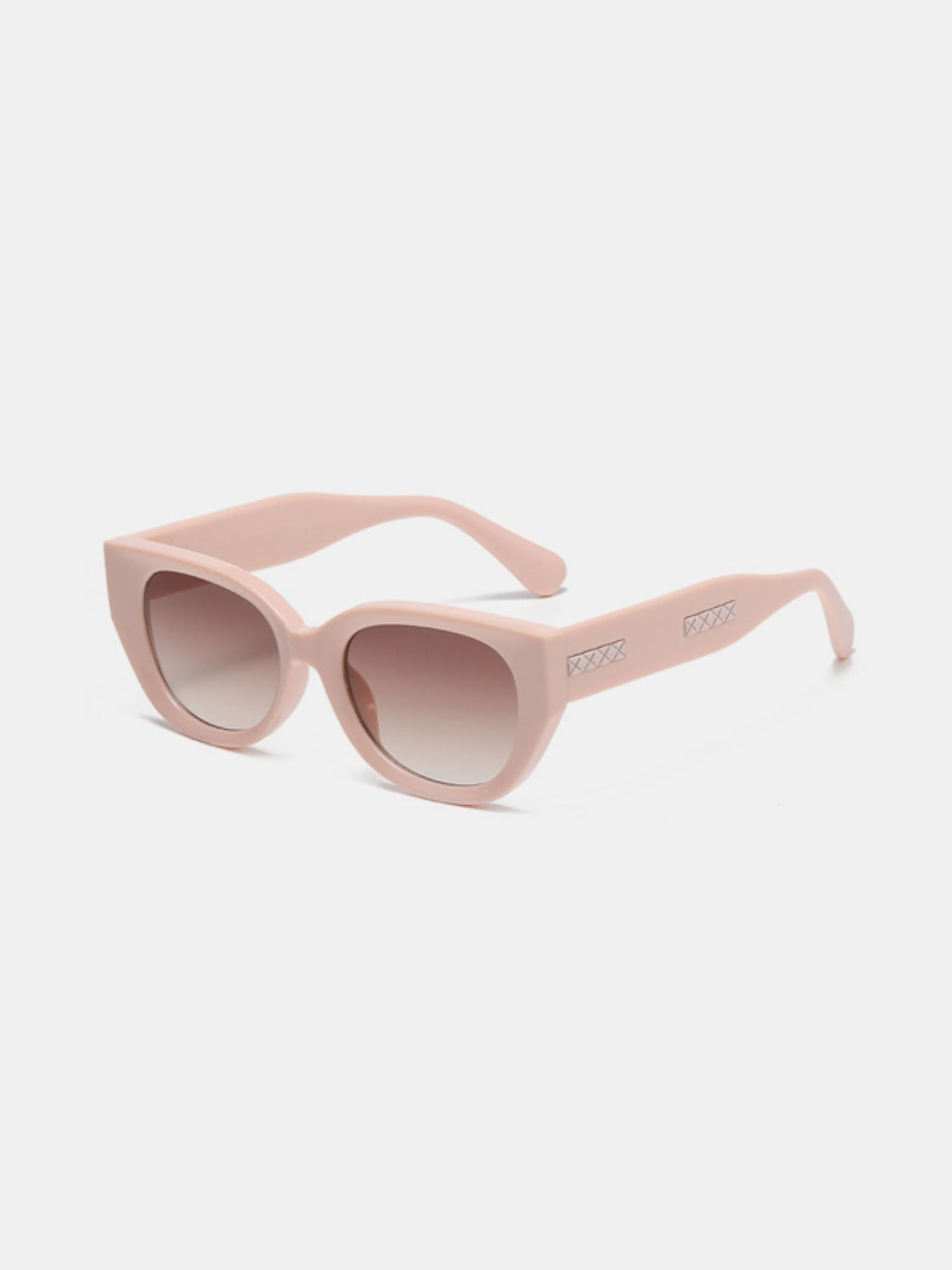 Sunset Vacation Cat Eye Polycarbonate Frame Sunglasses Sunset and Swim Blush Pink One Size 