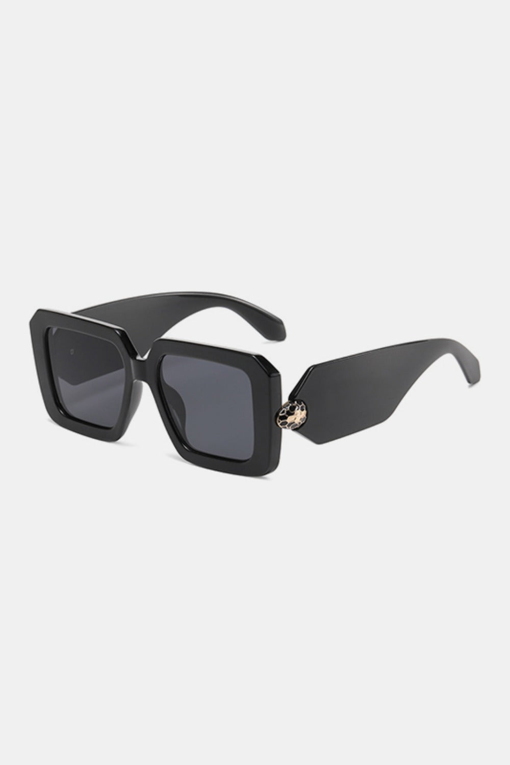 Polycarbonate Frame Square Sunglasses Sunset and Swim Black One Size 