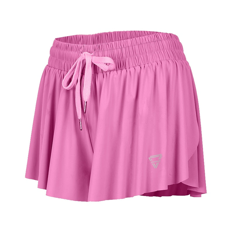 DynamicMotion Flex Shorts®  Sunset and Swim Rose Red S 