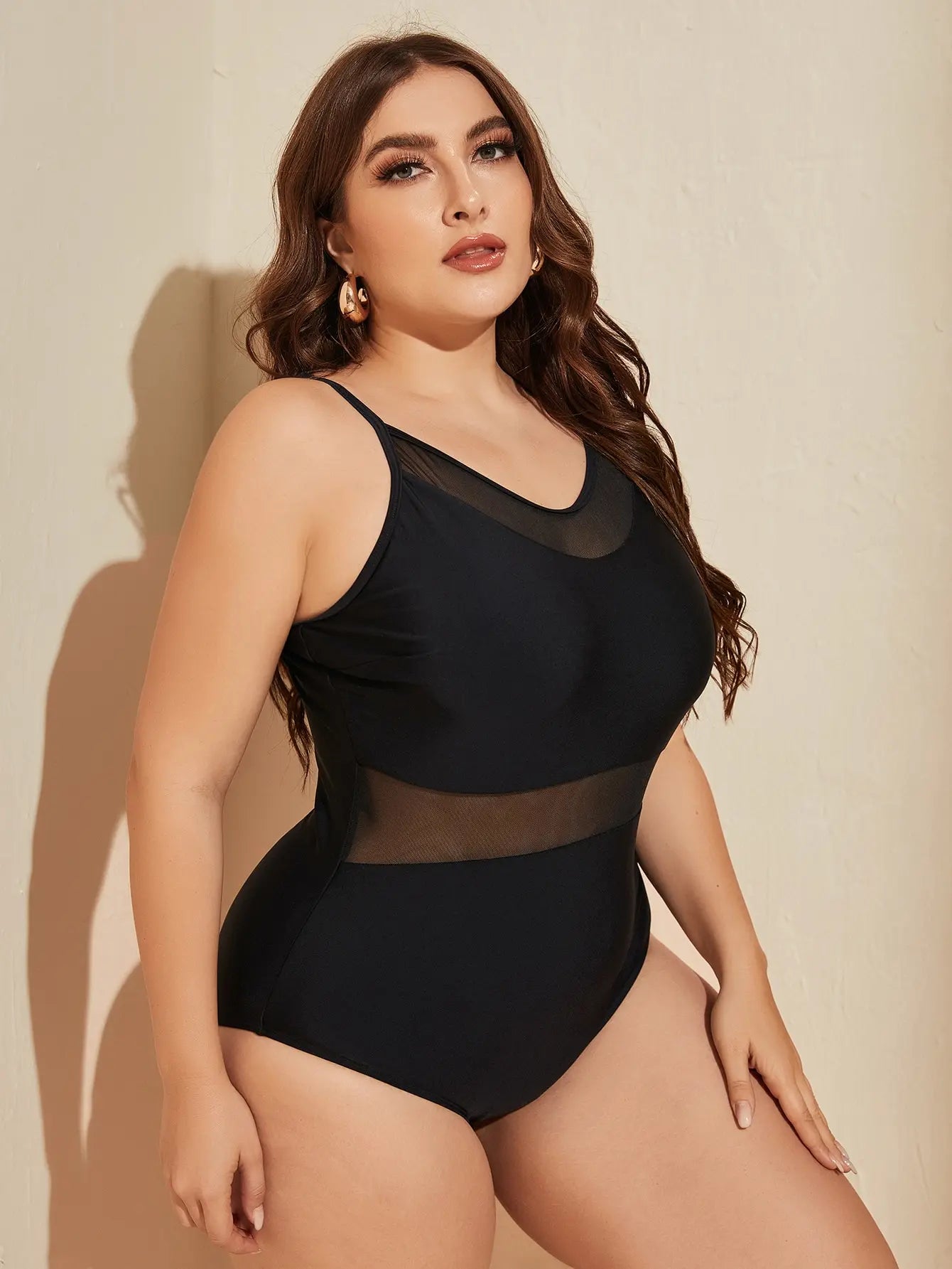 Sienna Mesh Plus Size Swimsuit  Sunset and Swim   
