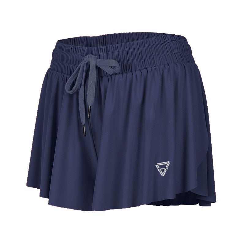 DynamicMotion Flex Shorts®  Sunset and Swim Navy Blue S 