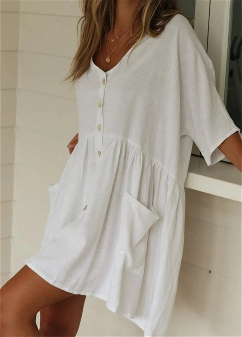 Sunset Stunner Beach Cover Up Casual Summer Dress Sunset and Swim   