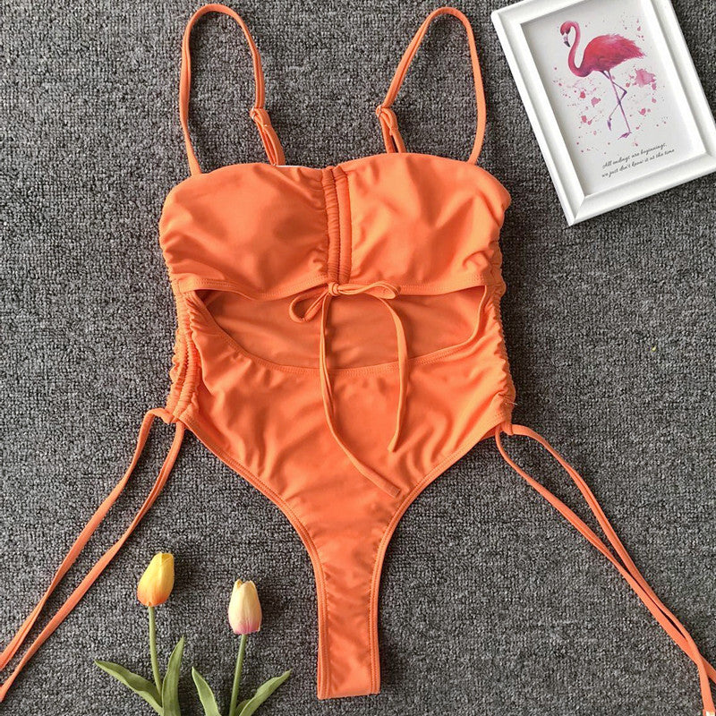 Tassel Dreams Underboob High Cut Out Swimsuit  Sunset and Swim   
