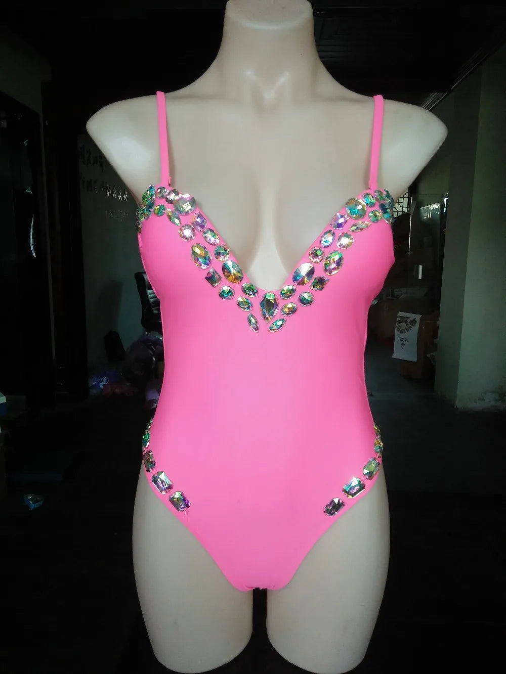 Luxe Vacation Crystal Rhinestone Swimsuit Sunset and Swim   