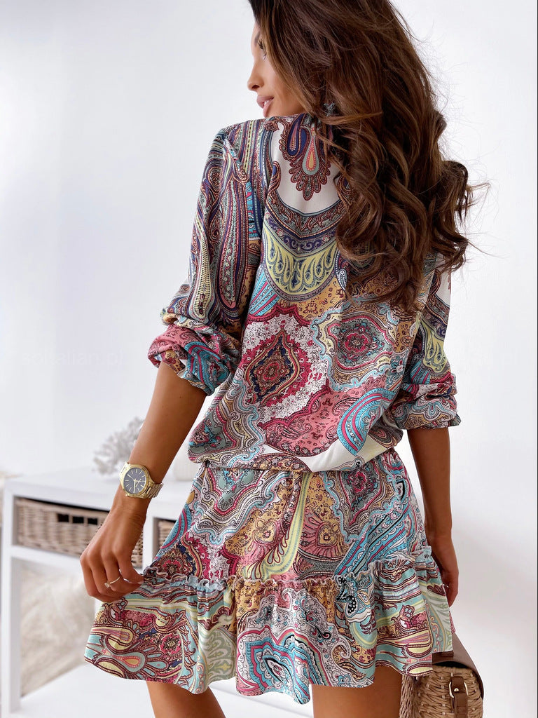 Breezy Summer Nights Casual A-Line Dress  Sunset and Swim   