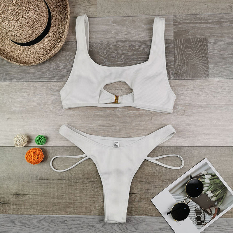 Endless Summer Cut Out Underboob Bikini Sunset and Swim   