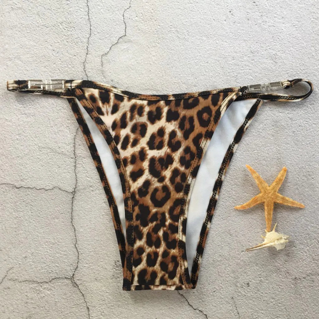 Alessandra Halter Leopard Bikini Sunset and Swim   