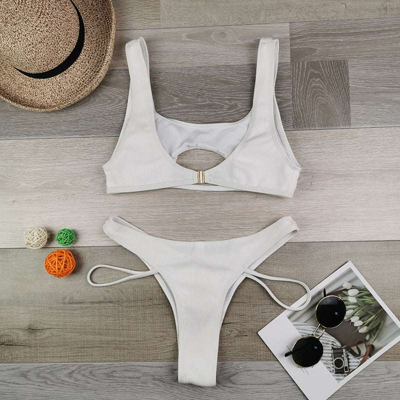 Endless Summer Cut Out Underboob Bikini Sunset and Swim   