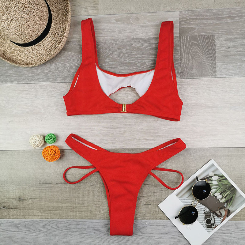 Endless Summer Cut Out Underboob Bikini Sunset and Swim   