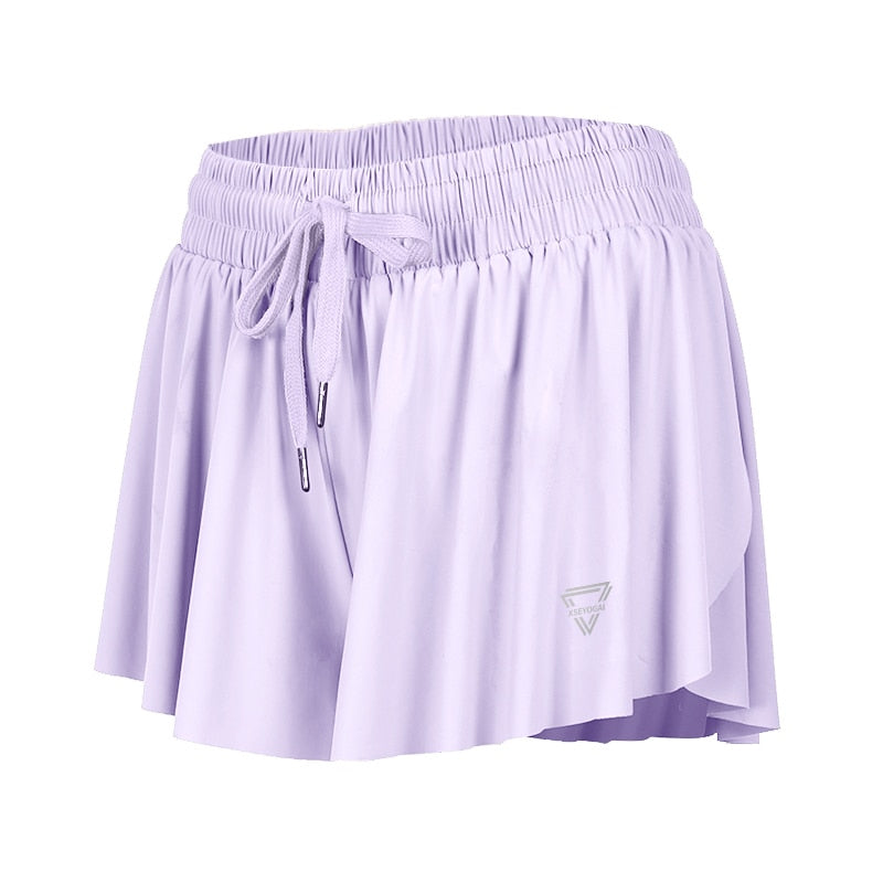 DynamicMotion Flex Shorts®  Sunset and Swim Light Purple S 