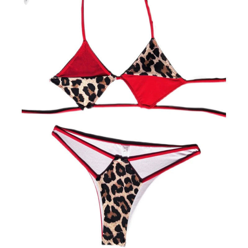 Lynx Red Leopard Cut Out Bikini  Sunset and Swim   