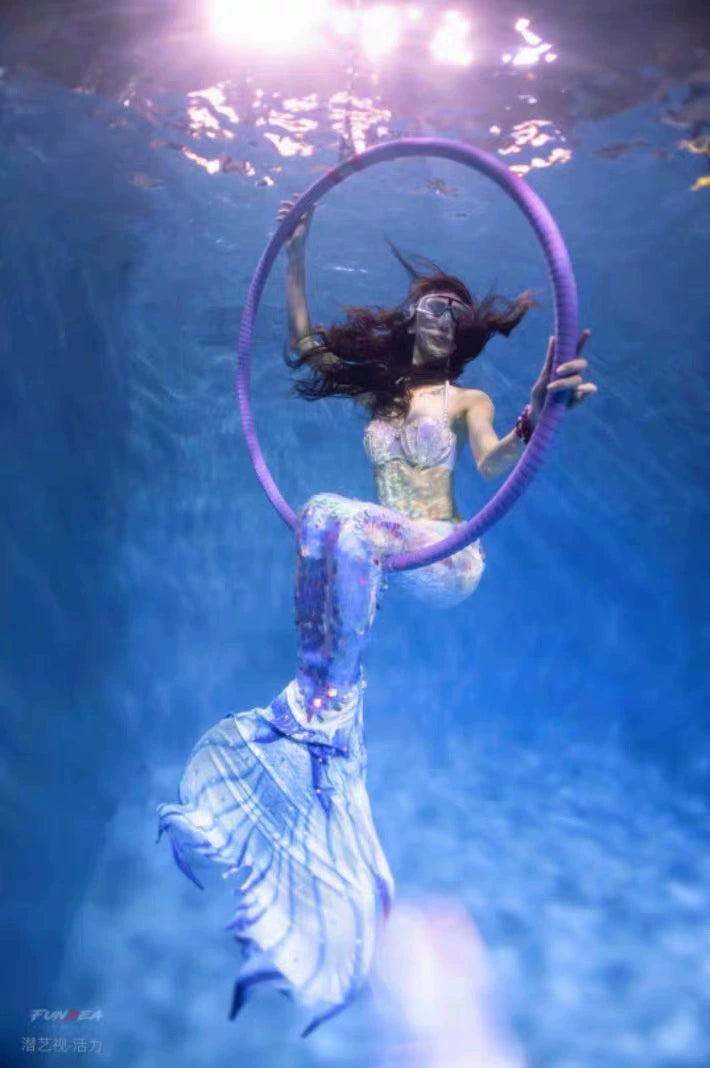 Enchanted Reef Queen Glitter Mermaid Bikini  Sunset and Swim   