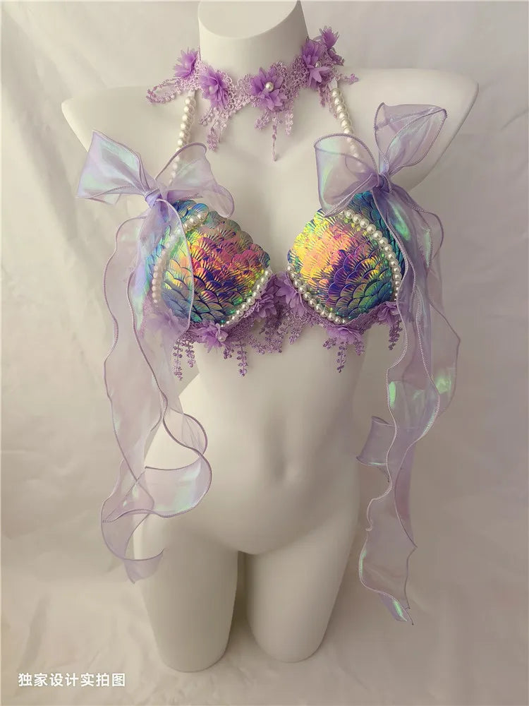 Fantasy Tide Mermaid Bikini Luxe Top Sunset and Swim