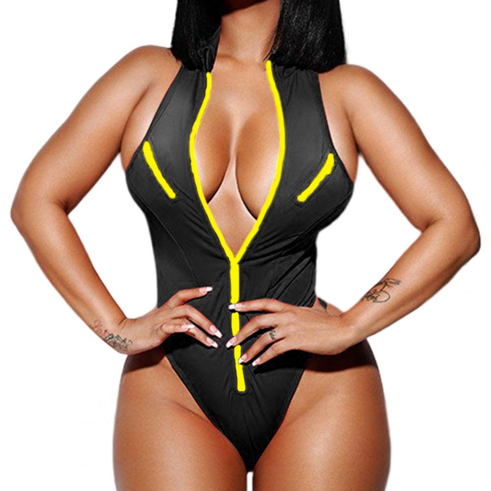 Head Turner Swimwear High Neck Zipper Swimsuit Sunset and Swim   