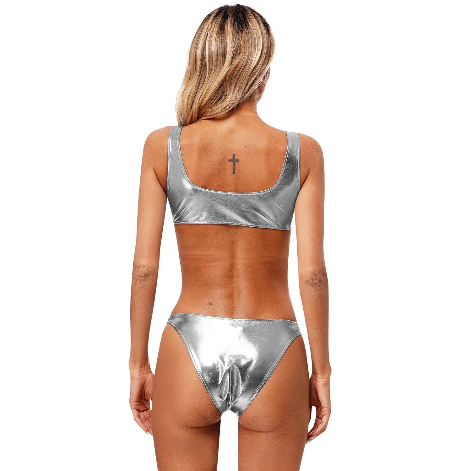 Celestial Goddess Harness Metallic Cut Out Swimsuit Monokini Sunset and Swim   