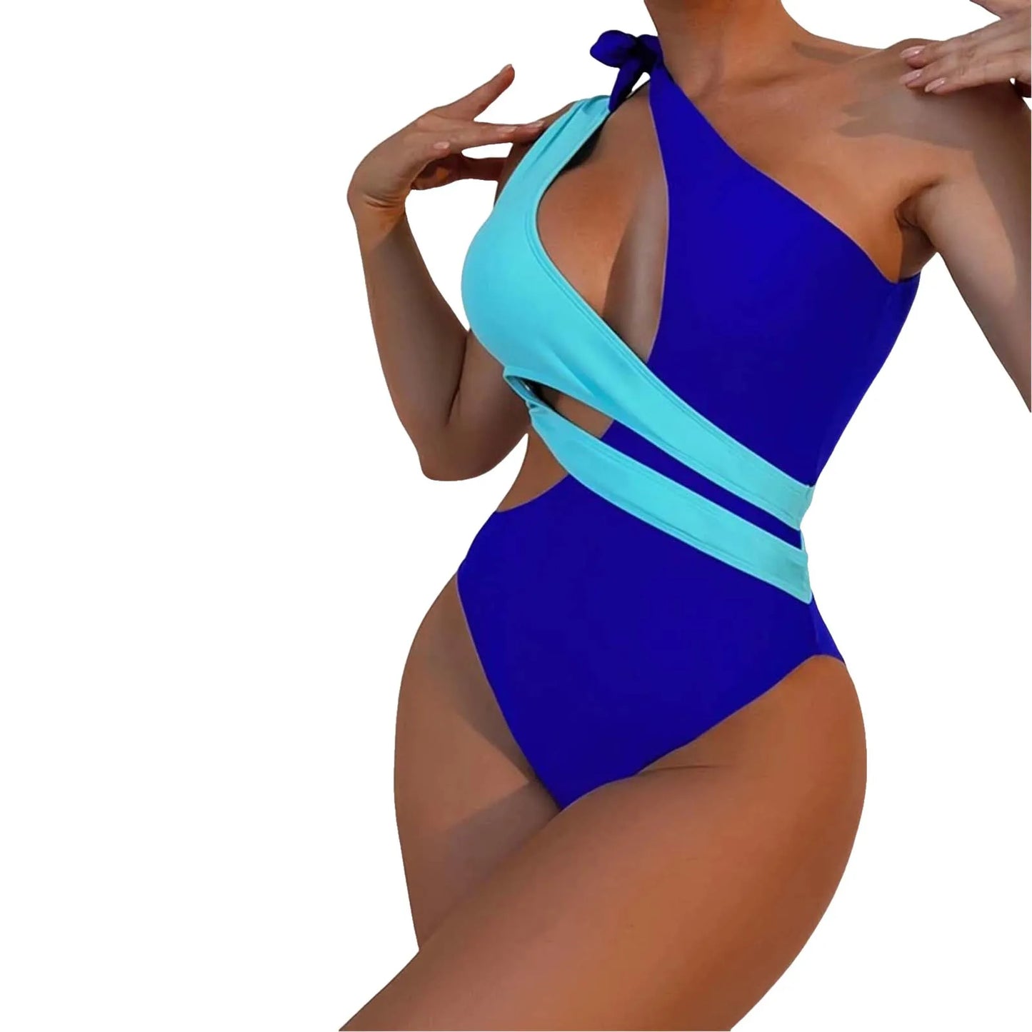 Resort Bow Strap One Shoulder Swimsuit Sunset and Swim   