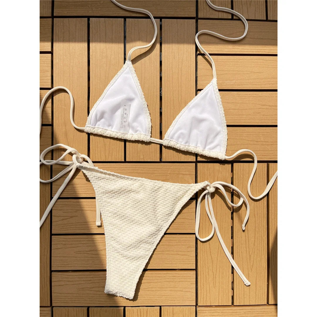 Sunset and Swim Halter High Leg Cut Mini Bikini Sunset and Swim   