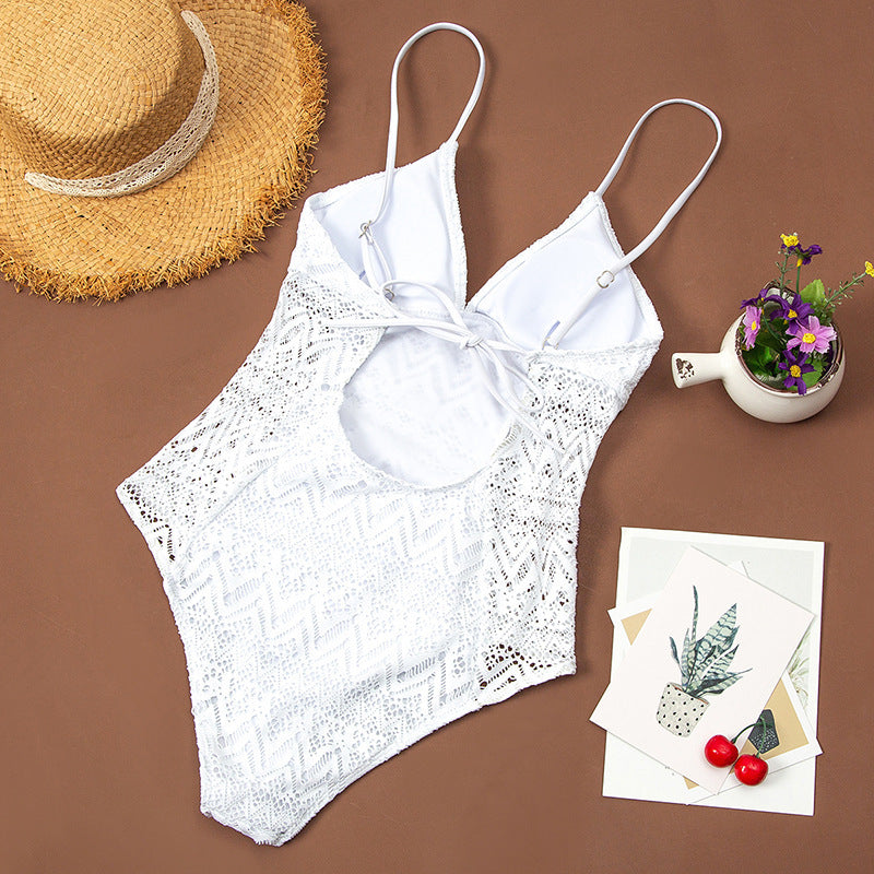 Heavenly Hollow Out Lace Swimsuit  Sunset and Swim   