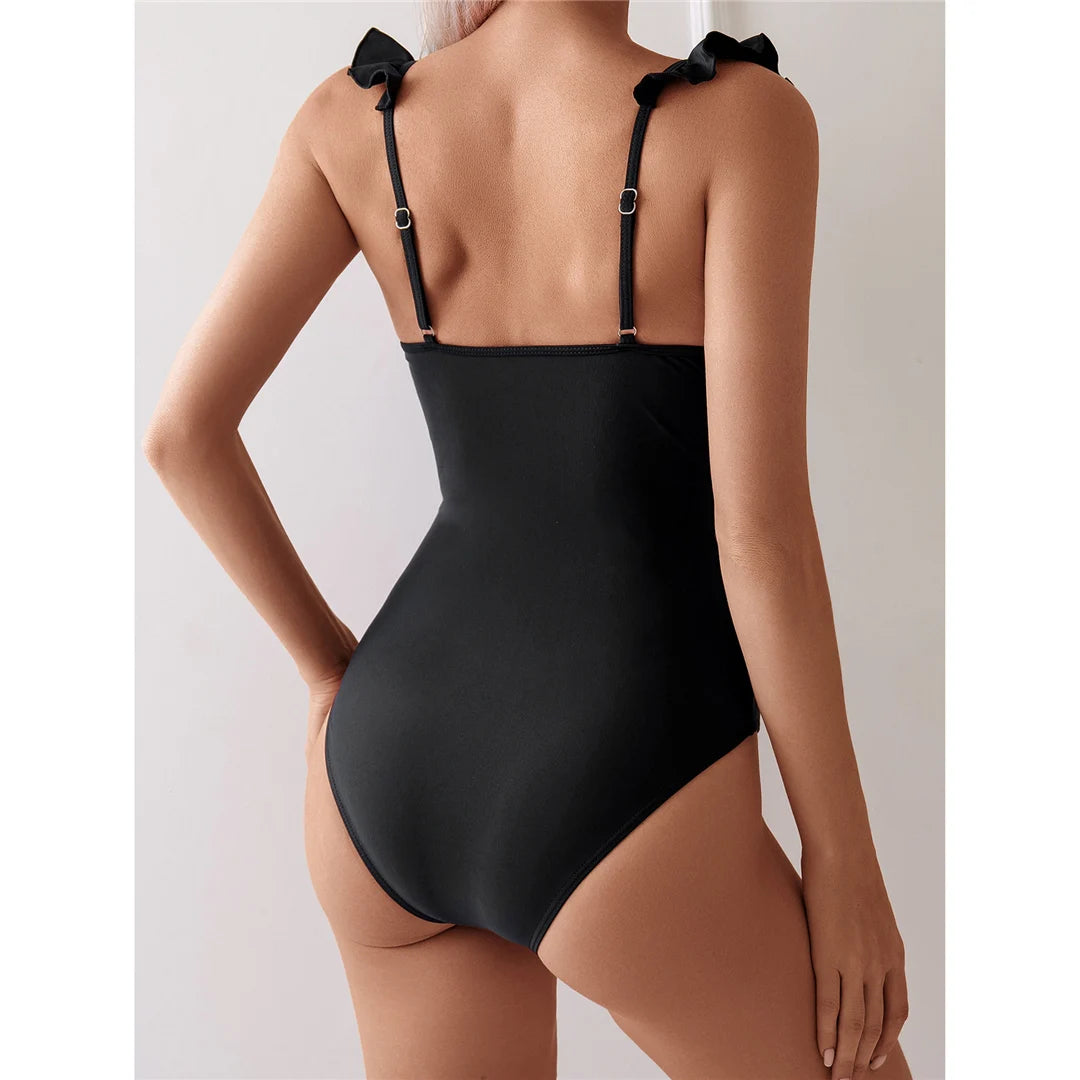 Elegance in Bloom One-Piece Swimsuit Sunset and Swim   