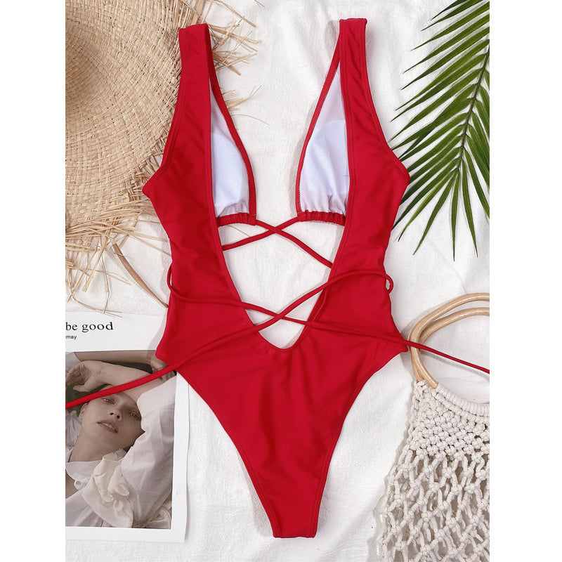 Hailey Strappy Waist Cut Out Swimsuit  Sunset and Swim   