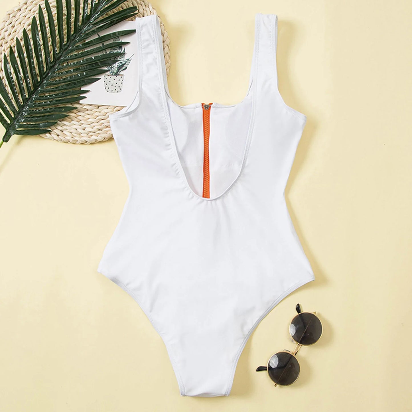 Ocean Breeze Zipper Swimsuit Sunset and Swim   