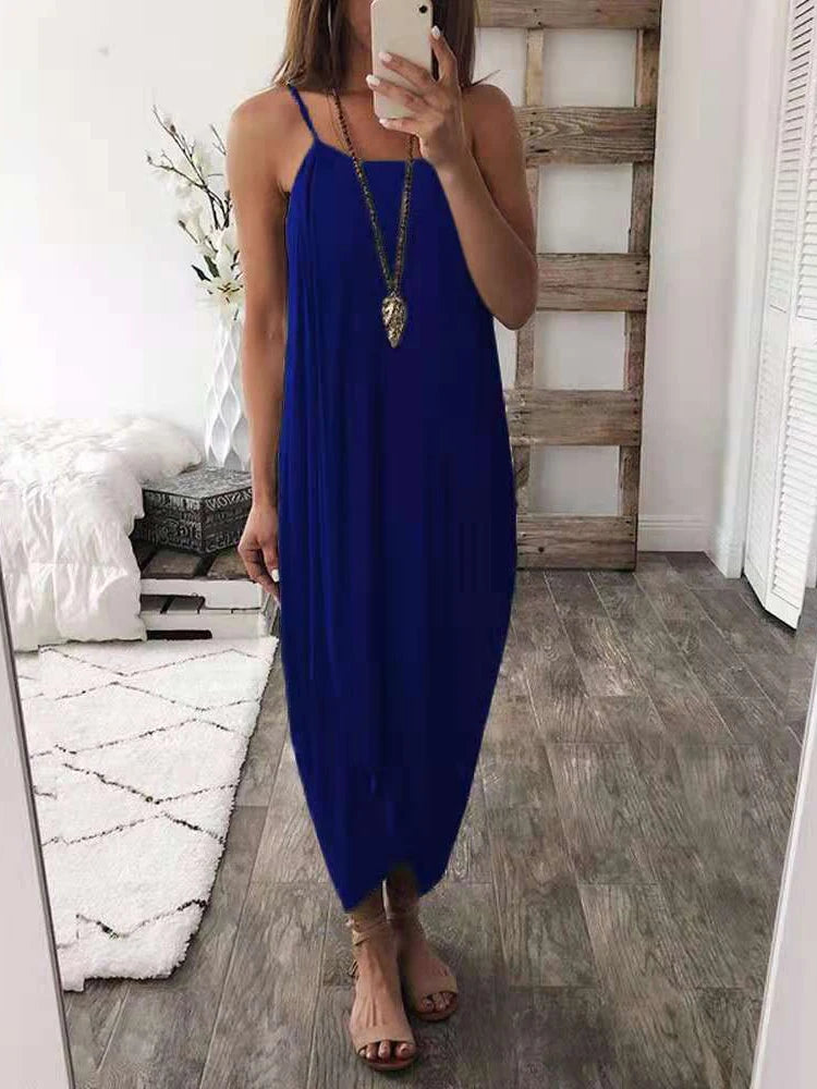 Effortless Flow Slit Maxi Dress Sunset and Swim