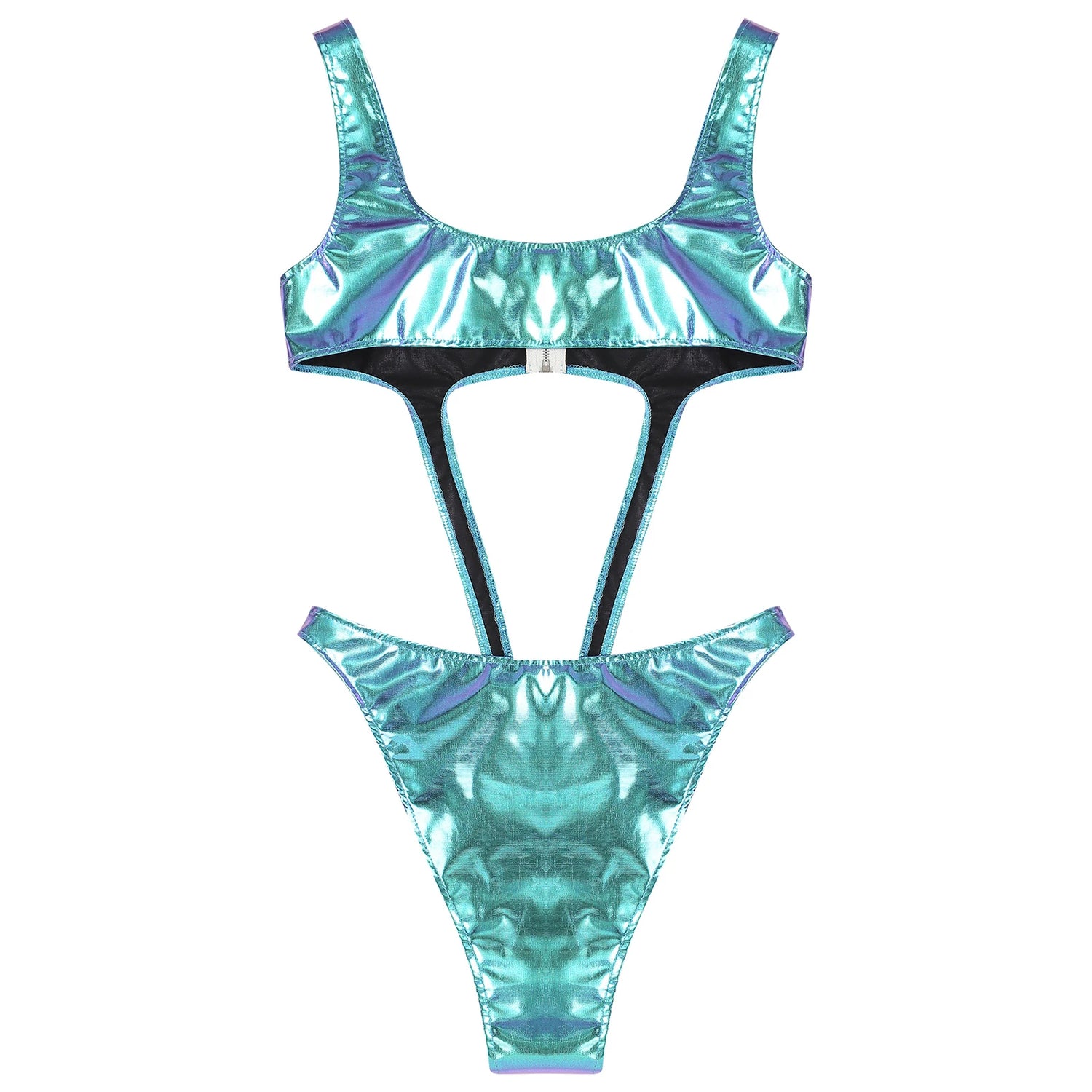 Celestial Goddess Harness Metallic Cut Out Swimsuit Monokini Sunset and Swim   